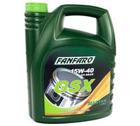 5 1x5 Litre FANFARO L'Huile De Moteur GSX 15W-40 Api Sn / CH-4 Voiture Huile