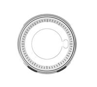 5,2 cm de diamètre - Compatible avec boîtier de protection - Argenté | Cadre de protection en métal polymère avec découpes de boutons pour un usage quotidien, boîtier de montre de 52 mm de