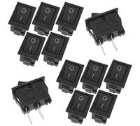5/20/100Pcs KCD1 15 * 21mm 2Pin ON-OFF Boat-shape Switch 10 * 15mm Snap-in Rocker Switch KCD Switches(KCD11 10X15mm,100PCS)