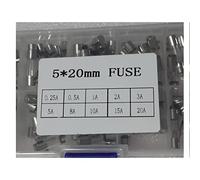 5 * 20 Kit d'assortiment de tubes en verre à soufflage rapide 5x20MM 0.25A 0.5A 1A 2A 3A 5A 8A 10A 15A 20A/250V + boîte AMNzOgOdL