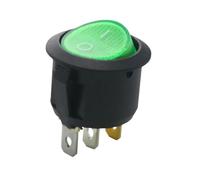 5/20 pièces interrupteur à bascule rond marche/arrêt LED éclairé tableau de bord de voiture tableau de bord bateau Van 12V 24V / 6A 250V / 10A 125V 2/3/4PIN interrupteur 20MM(GRAY,20PCS)