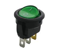 5/20 pièces interrupteur à bascule rond marche/arrêt LED éclairé tableau de bord de voiture tableau de bord bateau Van 12V 24V / 6A 250V / 10A 125V 2/3/4PIN interrupteur 20MM(WHITE,5PCS)