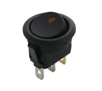 5/20 pièces interrupteur à bascule rond marche/arrêt LED éclairé tableau de bord de voiture tableau de bord bateau Van 12V 24V / 6A 250V / 10A 125V 2/3/4PIN interrupteur 20MM(PURPLE,20PCS)