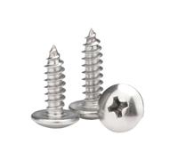 5-200 pièces M2-M6 acier inoxydable empreinte cruciforme tête bombée vis autotaraudeuses, M4x70mm(10 pièces)