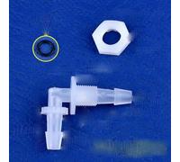 5~200 pièces M6 ~ G1/2 à 2.4-11.1mm PP connecteur coudé + écrou joint torique d'irrigation adaptateur de réservoir d'aquarium joint de tuyau d'eau d'irrigation-20 ensembles-5.6-G1I8-5.6