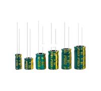 5-20pcs 2.2uf 4.7uf 6.8uf 10uf 22uf 33uf 68uf 82uf 120uf 6.3v 63v 100v 250v 400v 450V Low high frequency aluminum capacitor MQXFCZUX(10V2200uf 20PCS)