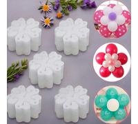 5/25/50 pièces Clips en plastique multifonctionnels pour arche de ballons, pinces d'anneaux, sans alimentation électrique, accessoires de ballons pour décoration de mariage, anniversaire et fête 5 piè