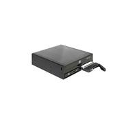 5.25" Mobile Rack for 1 x 5.25" Slim Drive + 2 x 2.5" SATA HDD / SSD - Compartiment pour lecteur de support de stockage - 2.5" - noir