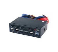 5,25 Polegadas Media Dashboard com USB 2.0/3.0 e-SATA SATA Multi-Card Reader para Desktops