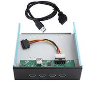 5,25 Pouces, 19 Broches vers Panneau Frontal USB 3.0, hub USB à 4 Ports avec Baie pour Lecteur Optique, Rack Mobile d'extension pour CD-ROM pour PC de Bureau avec Vitesse de transf