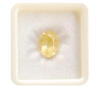 5.25 Ratti Saphir jaune non chauffé non traité naturel Pukhraj Earth Mined Gemstones - AMZ15633
