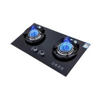 5.2KW Gaziniere Gaz Encastrable, 2 Brûleurs Cuisiniere Gaz, Cuisinière De Comptoir De Cuisine, Avec Protection Contre L'extinction Des Flammes