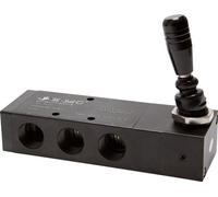 5/3 G1/2'' Centre de pression Valve à levier manuel Détente 0-8bar/0-112psi E.MC