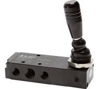 5/3 G1/4'' (G1/8'') Échappement Centre Levier À Main Valve Détente 0-8bar/0-112psi E.MC