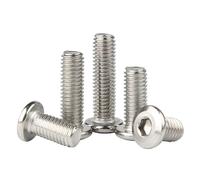 5/30 pcs M3 M4 M5 M6 M8 304 En Acier Inoxydable Grande Plaque Hexagone Encastré Tête Meubles Rivet Connecteur À Vis commune Boulon(8 mm, M3 x30 pcs)