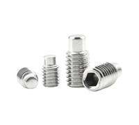 5-30 pièces M3-M8, vis de blocage à six pans creux à pointe cylindrique en acier inoxydable, vis sans tête, M5x8mm(10 pièces)
