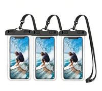 5/4/3/2/1 pièce Pochette de téléphone universelle étanche, sac étanche pour téléphone avec joint tactile, convient pour la natation, compatible avec les modèles 15/14/13 Pro Max Plus et supérieurs, co
