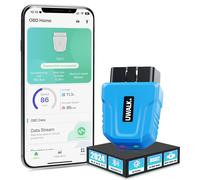 5.4 Bluetooth OBD2 Auto Valise Diagnostic : Scanner Bluetooth OBDII de Diagnostic Sans Fil Tous les Systèmes - Moniteur de Performance du Véhicule - Testeur OBD et Lecteur de Codes pour iOS Android