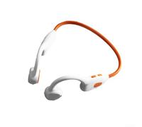 5.4 Casques, casque de sport sans fil à oreilles ouvertes, réduction du bruit, cadre en métal flexible à mémoire de forme pour les étudiants et les coureurs (orange)