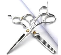 5.5/6 / 6.5/7.5 pouces Pet Shop PET Beauty ciseaux en acier inoxydable ciseaux de beauté de style chien ou chatyle (6 pouces - 2pc)