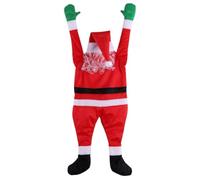 5, 5 Pieds Suspendus Santa Decor - Flexible en Tissu Doux - Porche Venêtre de Ventre de Vacances Décorations Noël extérieures