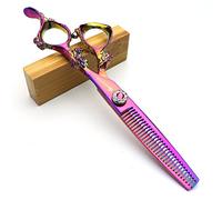 5,5 pouces et 6 pouces Violet Ciseaux de coiffure Barbier Cheveux Professionnel Ciseaux Hand-cutting et ciseaux à effiler