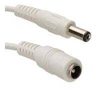 5,5 x 2,1 mm DC Alimentation Fiche vers Femelle vidéosurveillance CCTV d'extension Rallonge câble 1,5 m Blanc [1.5 mètre/1,5m]