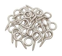 5-50 pièces 5-16 crochets à oeillet pour utilisation robuste en acier plaqué 1 2 petites vis à oeillet pour bijoux de bricolage (No.5 50pcs)