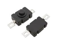 5-50Pcs 18 x 12mm KAN-28 Self Locking Flashlight Switches 1.5A 250V SMD Type Push Button Switches 2P-ON-OFF Small Switches KAN28 NWPNLXEA(One Size)