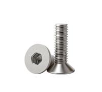 5-50pcs 304 Acier Inoxydable Douille Hexagonale Filetage Boulons De Machine En Métal M3 M4 M5 M6 M8 DIN912 DIN7991 ISO7380 A2 Vis Hexagonales(DIN7991 10mm,M4(30Pcs))