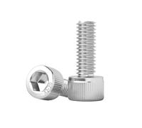 5-50pcs 304 Acier Inoxydable Douille Hexagonale Filetage Boulons De Machine En Métal M3 M4 M5 M6 M8 DIN912 DIN7991 ISO7380 A2 Vis Hexagonales(DIN912 30mm,M6(10Pcs))