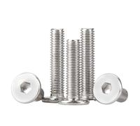5-50pcs CM M1.6 M2 M2.5 M3 M4 M5 M6 M8 A2 304 douille hexagonale en acier inoxydable Ultra mince Super plat vis à tête de plaquette longueur du boulon: 2mm-45mm(40mm,M8 5pcs)