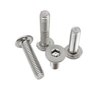 5-50pcs M2 .5 M3 M4 M5 M6 M8 A2 304 douille hexagonale en acier inoxydable, plaquette plate Ultra fine, boulon à tête Allen L = 3-100mm(22mm,M2 50pcs)