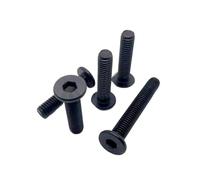 5-50pcs M2 .5 M3 M4 M5 M6 noir 304 acier inoxydable six pans creux Allen Ultra mince plat plaquette tête boulon numérique vis(40mm,10pcs M6)