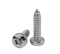 5/50pcs M2.9 M3.5 M4.2 .8 6.3 304 acier inoxydable Six Lobe inviolable Torx Pan tête ronde et broche vis à bois autotaraudeuses(10pcs M4.2x9.5mm)