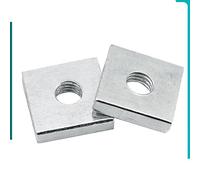 5~50pcs M2 M3 M4 M5 M6 M8 Bloc de curseur d'écrous carrés minces en acier au carbone zingué pour accessoire de profil en aluminium DIN562-M6x14x14x3 (10pcs)