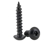 5-50pcs M6 6mm 8 Tête De Bouton En Oxyde Noir Capuchon À Douille Vis Autotaraudeuses Boulons Hexagonaux(M6X30mm-5pcs)