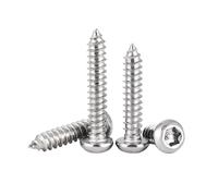 5/50pcs ST2 2.3 2.6 M3 M3.5 M4 M5 M6 304 Stainless Steel Six Lobe Torx Pan Round Head With Pin Security Self-tapping Wood Screw(4mm,50pcs M2.6)