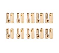5.5mm Gold Plated Banana Connectors | 10 Pair Male & Female Plugs for DIY RC Battery/ESC/Motor | High - Accuracy CNC Copper Connectors