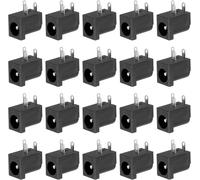 5.5x2.1mm DC Power Supply Connector,20 Pack 3 Pin PCB Mount Female Jack Socket