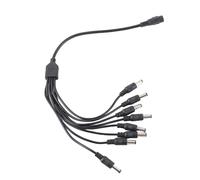 5.5x2.1mm Power Splitter Cable - 1 Female to 8 Male CCTV Adapter Extension - Cost-Effective Solution for Multiple Cameras