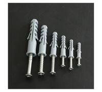 5/6/7/8/10/12mm étendre ensemble de boulons à ongles manchon ancre de cloison sèche avec vis prise murale auto-perceuse maison percée compatible le gypse(6mm 25SETS)