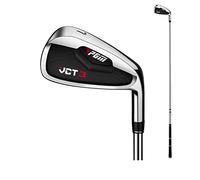 #5/#6/#7/#8/#9/#PW/#SW Fer de club de golf avec tige en carbone/acier - Fers de golf professionnels pour homme et femme - Droitier (avec tige en acier, #7)