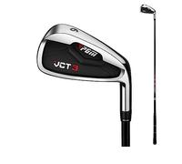 #5/#6/#7/#8/#9/#PW/#SW Fer de club de golf avec tige en carbone/acier - Fers de golf professionnels pour homme et femme - Droitier (avec tige en carbone, #6)