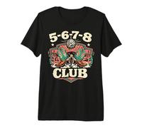 5-6-7-8 Club rétro Country Disco Line Dance T-Shirt Haut de Gamme