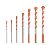 5/6/7 pcs fileté Triangle Acier Mur Béton Foret Ménage Marbre Métal Main Foret Électrique Forets Forets