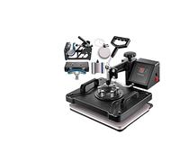 5 6 8 In 1 Heat Press Machine T Shirt Heat Transfer Printer Muntifunctional Sublimation For Mug/Latte Mug/Hat/Plate/Bottle,Équipement Performant(5 in 1 12x15 Inch)