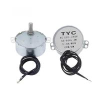 5-6 r/min Stable Synchronous electronic starter Pro TYC-50 AC 220V 12V 50/60Hz Torque 4KGF.CM 4W CW/CCW Microwave Turntable for Fan IINKUEYK(AC 220-240V)