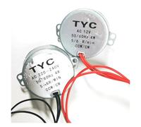 5-6 r/min Stable Synchronous electronic starter Pro TYC-50 AC 220V 12V 50/60Hz Torque 4KGF.CM 4W CW/CCW Microwave Turntable for Fan IINKUEYK(AC 220-240V)