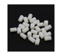 5-60 pièces métrique en plastique vis à fente à pointe plate vis de réglage en Nylon vis sans tête à fente sans tête M3 M4 M5 M6 M8 (Color : 5mm, Size : M6 (20Pcs))